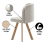 Space Saving Dining Table with 4 Velvet Chairs 3
