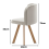 Space Saving Dining Table with 4 Velvet Chairs 5