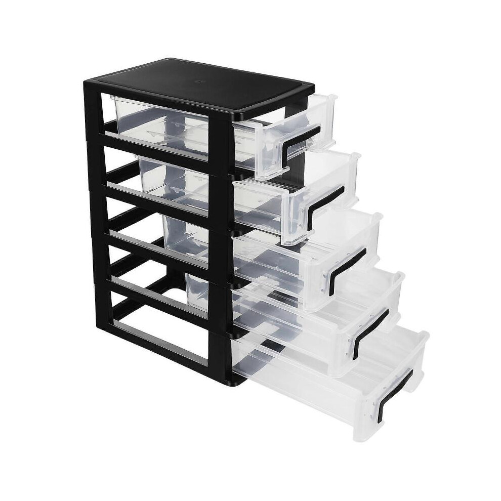 Drawer Storage Organizer 5 Layered Drawer Type Closet Storage Boxes for Office Home