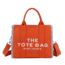 (Orange) Womens Handbags Designer Laptop Large Capacity Canvas Shoulder Tote Bags