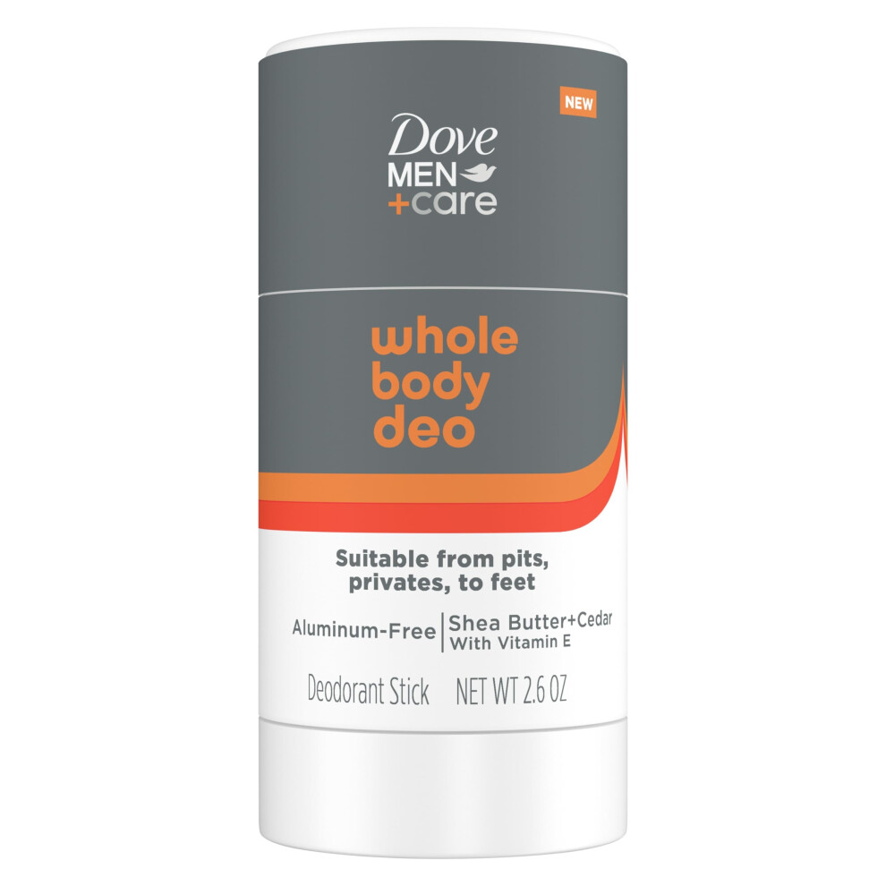 Dove Men + F??????? Dove Men+Care Whole Body Deo Aluminum-Free Deodorant Stick Shea Butter + Cedar, Vitamin E, 2.6 Oz - B0ctb6hf33