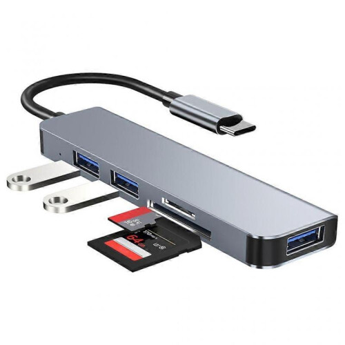 5-Port Portable 3.0 USB Hub, HighSpeed Data Transmission, for Mobile HDD 2