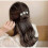 "4 Pack Women's Magic Bun Maker with Pearls and Flowers Ponytail Bun Styler Front" 3