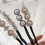 "4 Pack Women's Magic Bun Maker with Pearls and Flowers Ponytail Bun Styler Front" 2