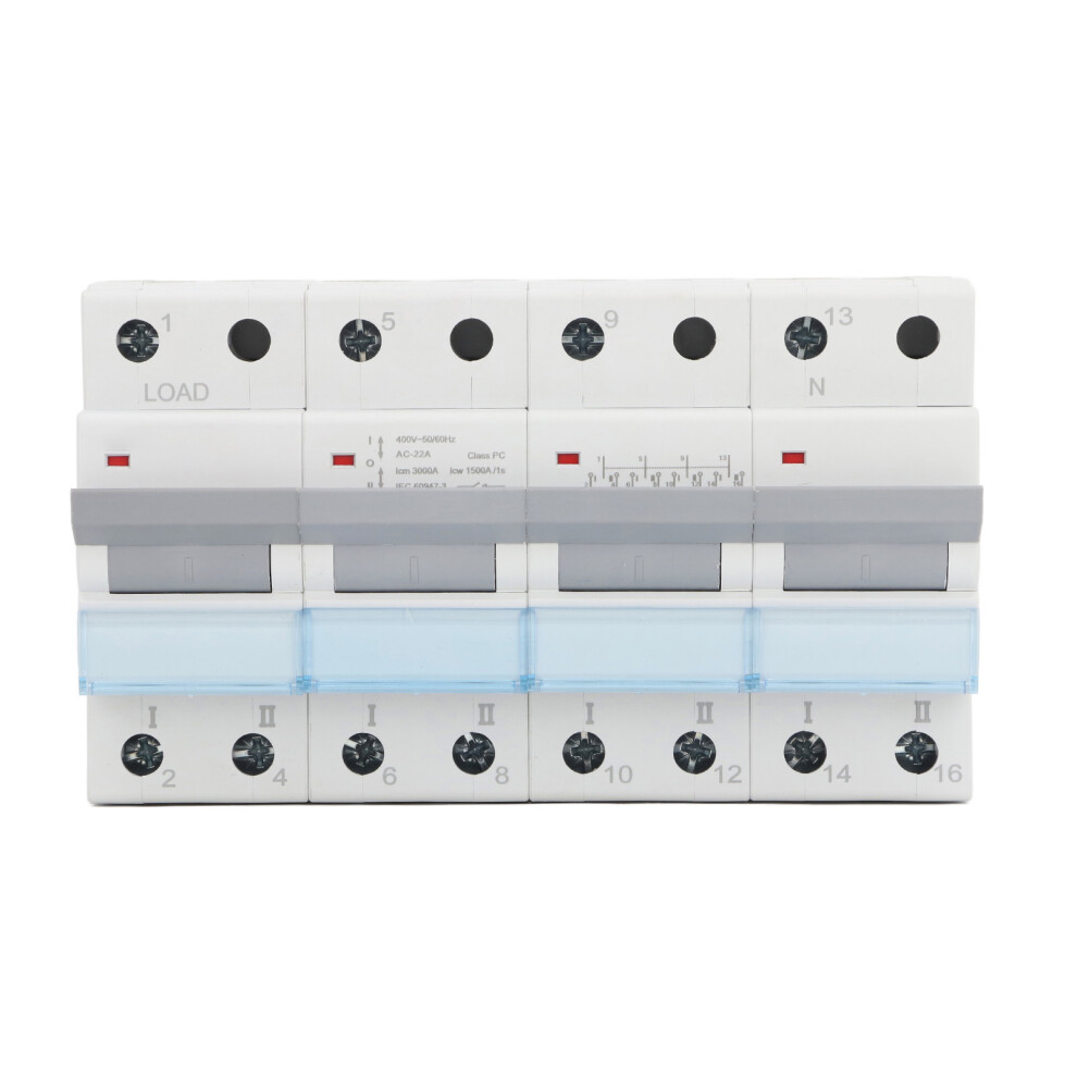 400VAC Dual Power Manual Transfer Switch DIN Rail