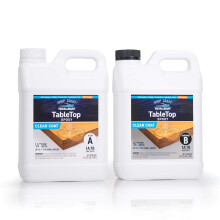 TotalBoat Table Top Epoxy Resin 1 Gallon Kit TB-9335 - Crystal Clear, 1:1 Mix, Bar/Table Tops, Wood & Concrete, Waterproof & Food-Safe When Cured