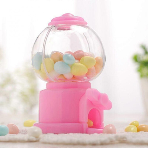 (Silver) Practical Candy Bank Dispenser Machine Snacks Storage Box Coin Money For Kids Ba 2