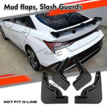 4x Front Rear Black Splash Guard Mud Flap for Hyundai Elantra i30 Sedan 2024+