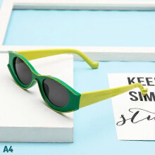 (1 pc, A4) Vintage Small Frame Sun Glasses Ladies Uv400 Sun Shades Girl Oval Sunglasses Men