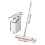 Living And Home Hands-free Flat Floor Mop and Bucket Set 6