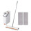 Living And Home Hands-free Flat Floor Mop and Bucket Set 2