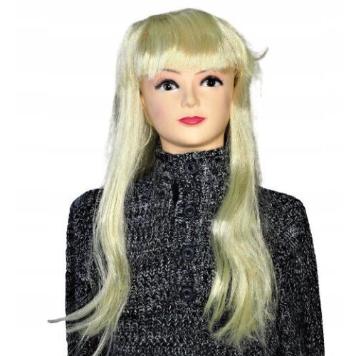 Synthetische blonde Halloween-Perücke Länge 56cm 01573