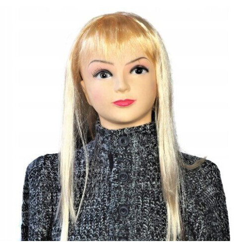 Synthetische blonde Halloween-Perücke Länge 59cm 35965