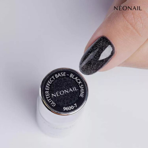 NeoNail Glitter Effect Base Black Shine 7,2 ml 1