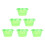 10Pcs Slug Collars PP Green Transparent Slug Snail Protective Collar 4
