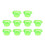 10Pcs Slug Collars PP Green Transparent Slug Snail Protective Collar 1