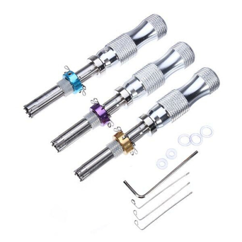 3Pcs Tubular 7 Pins Lock Pick Tool Locksmith Tool Lock Pick Set 1