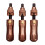 3Pcs 7 Pins Adjustable Tubular Lock Pick Tools 7.00MM 7.5MM 7.8MM 3