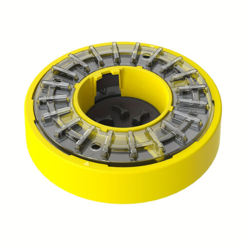 Hundenapf mit langsamer Fütterung, Puzzle-Spinner, Gelb