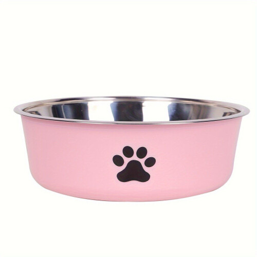 Supet Edelstahlnapf mit bunten Beinen, rosa