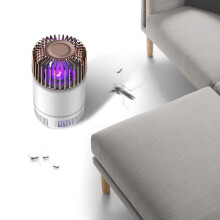 (White) USB Electric Shock Mosquito Killer Lamp Mata Anti Mosquitos Trap Fly UV Repellent For Bedroom Outdoor