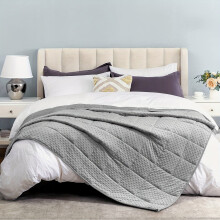 Schwere, atmungsaktive, weiche Minky-Decke mit Spitze, 104,14 cm x 152,4 cm – 2,27 kg