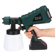 (One Battery) Cordless Paint Sprayer Electric Powerful Spray Gun Adjustable Valve Knob for Painting Fit Makiita