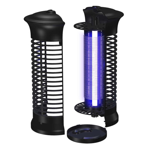 (EU Plug) 6W LED Electric Mosquito Insect Killer Light Fly Bug Zapper Trap Catcher Lamp