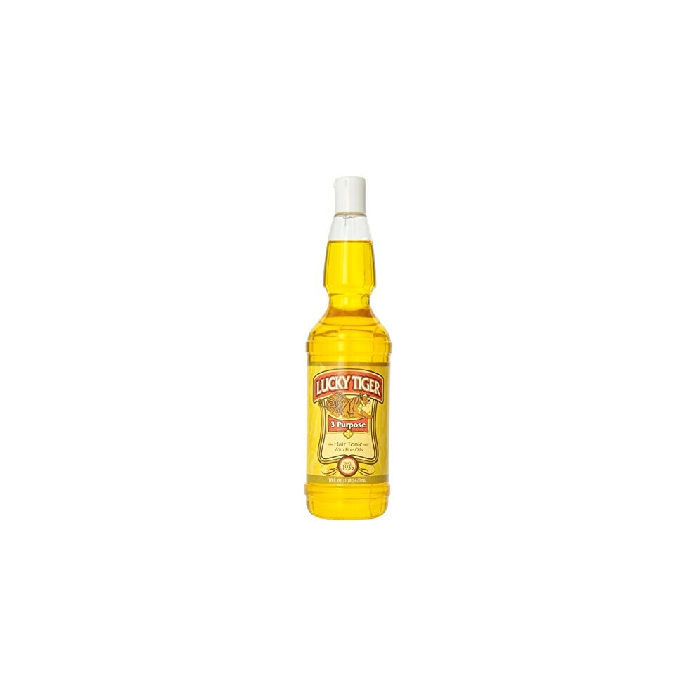 Lucky Tiger 3 Purpose Hair Tonic, 16 Fluid Ounce