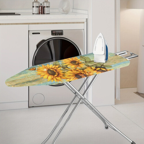 Bügelbrettbezug mit Sonnenblumenmuster, hitzebeständig, beige Sonnenblume