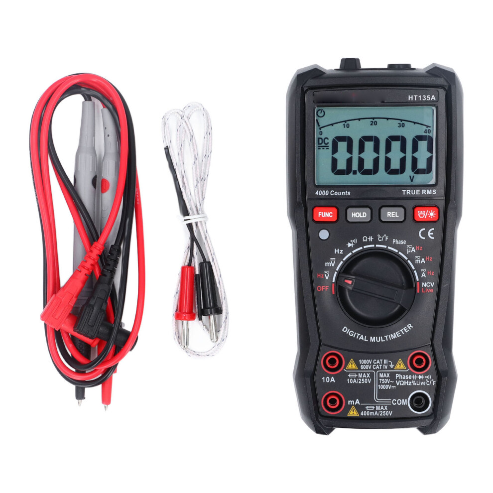 Digital Multimeter 4000 Counts Multifunctional