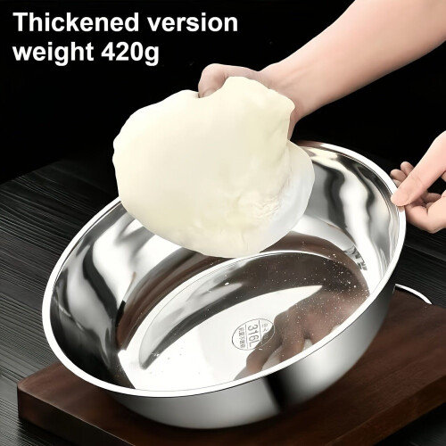 Edelstahl-Rührschüssel 32 cm für die Küche
