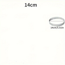 Edelstahl Tortenring Set für Cupcakes und Torten Rund 14 cm