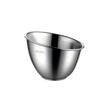 Edelstahlschüssel Küchenutensilien Salatschüssel Silber 15cm Schräge Gemüseschüssel