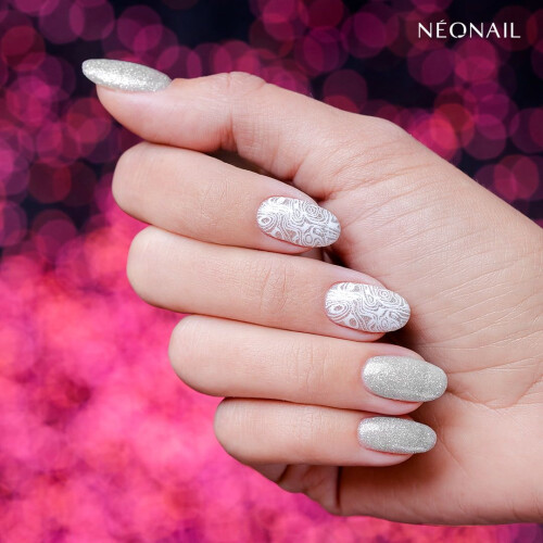 NeoNail Glitter Effect Base Silver Shine 7,2 ml 2
