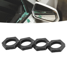 Antiksilberfarbener sechseckiger Ring aus Aluminiumlegierung