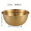 Lebensmittelechte Edelstahl-Rührschüssel 25 cm gold 1