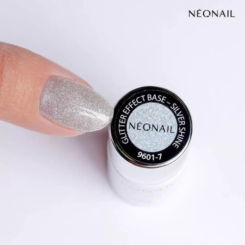 NeoNail Glitter Effect Base Silver Shine 7,2 ml 1