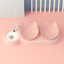 Automatischer Doppelnapf im Katzenohr-Design, Rosa
