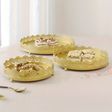 Cupcake-Ständer aus Eisen für eine stilvolle Präsentation, gold