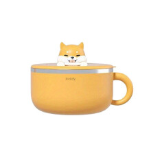 Instant-Nudelschüssel mit Hund und großem Fassungsvermögen, Lunchbox für Akita-Hunde