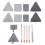 Living And Home Wall Cleaning Mop Set with Adjustable Rod 1