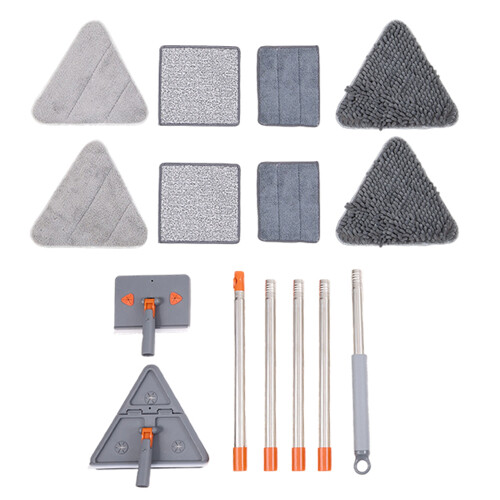 Living And Home Wall Cleaning Mop Set with Adjustable Rod