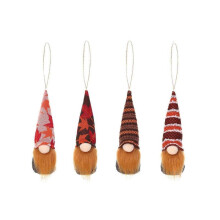 (Style 1) Harvests Festival Hanging Gnomes 4pcs Maple Pumpkin Thanksgiving Gnome Pendant for Autumn Farmhouse Front Door Decor