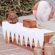(White) Artificial Snow Christmas Fireplace Decoration Ice Sculpture Snow Blanket Snow Snow Landscapes