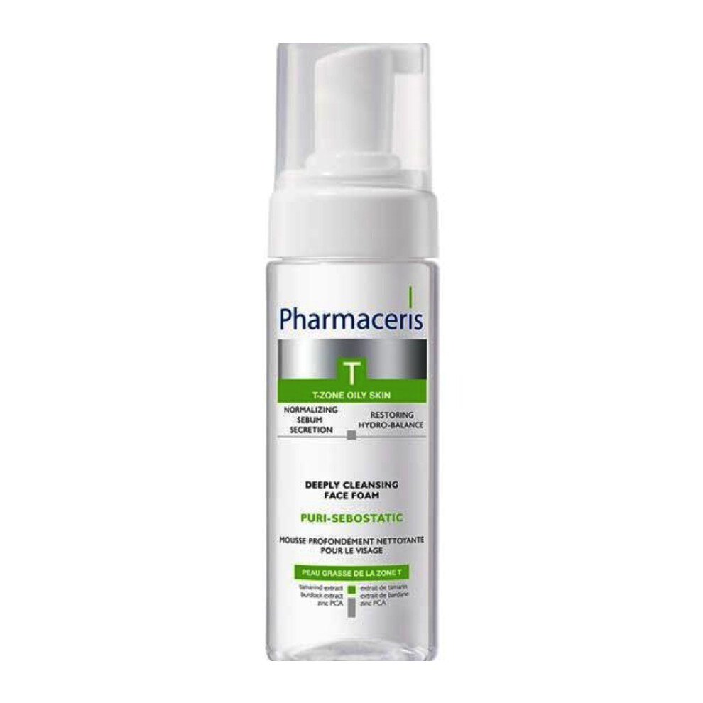 Pharmaceris T Puri-Sebostatic | Oil Control & Deep Cleanse Foam Wash - 150ml