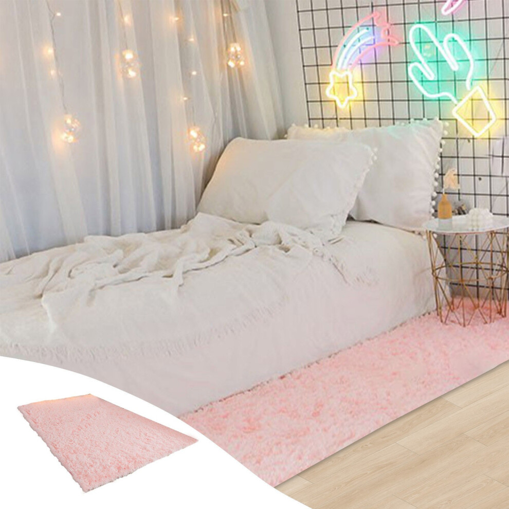 (Pink) Area Rugs For Bedroom Turquoise Green, 63x60 Inches Rug, Shag  Rugs For Living Room, Furry Carpet For Kids Girl Room, Indoor Throw Rug For