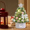 (Silver) Mini Christmas Tree Flocking White Christmas Tree Ornaments Small Encrypted Decoration Desktop 4
