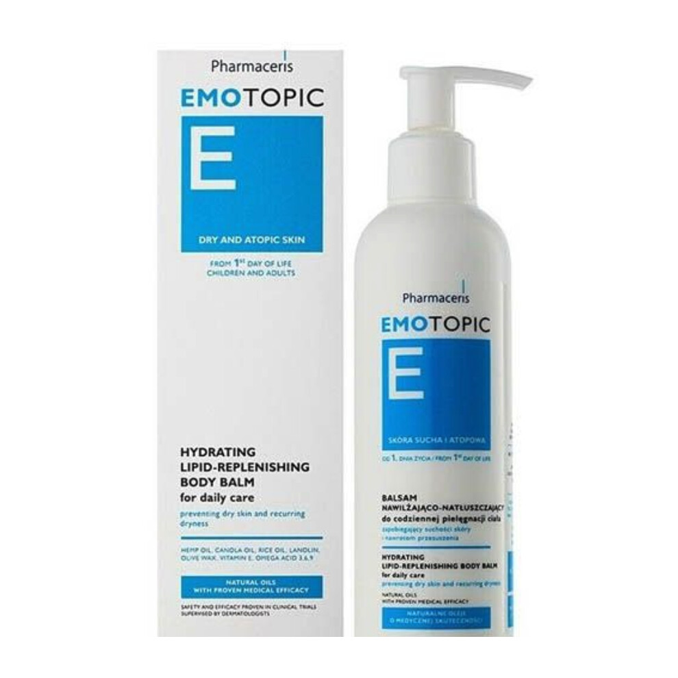 Pharmaceris E EmoTopic Hydrating Lipid-Replenishing Body Balm |Relieves itching, redness &  irritation- 400ml
