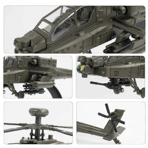 Simulation 1 To 32 Apache Armed Alloy Helicopter Model Decoration 1